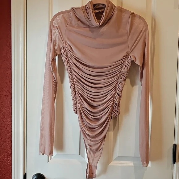 Free People Pink Long Sleeve Bodysuit - Picture 5 of 7